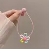 Elásticos Coloridos de Alta Elasticidade para Crianças, Elásticos de Cabelo de Desenho Animado para Meninas, Elásticos Fofos para Rabos de Cavalo Altos