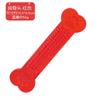Juguete para mascotas directo de fábrica PVC hueso plano transparente 15cm resistente a la mordida molar juguete para perro cabeza de hueso para limpieza de dientes