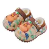 Chinelos infantis de algodão Capivara, quentes para o inverno e forrados com fleece, impermeáveis, para meninos e meninas, adequados para bebês e crianças pequenas, uso interno, com design de calcanhar fechado