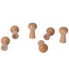 En Stock Fabricante Perchero de Madera Maciza Gancho Soporte de Exhibición Gancho para Ropa Gancho Único Soporte de Exhibición de Madera Natural Gancho Creativo de Madera Maciza para Abrigos