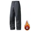 Pantalones Casuales para Hombre con Forro Polar, Gruesos y Cálidos de Invierno, Estilo Coreano, Talla Grande, Rectos, Joggers