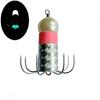 GEYAFISHING barco de pesca em alto mar pesca de costa cor pérola luminosa brilhante aço inoxidável banhado oito garras oito com oito anzol polvo