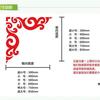 Maravilloso espejo acrílico de encaje moderno 3D estéreo, pegatinas de pared para sala de estar, techo, TV, fondo, borde decorativo de pared