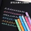 Set de Plumas de Pintura Estéreo de Frutas Azules Marcadores Acrílicos Bolígrafo para Bolso Vidrio Metal Pincel Color Macarrón Dulce Papelería