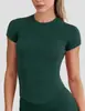La popular camiseta de manga corta de secado rápido dfyn de ZORA, un top para fitness y running, ropa de yoga para mujer