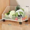 Prateleira de Armazenamento para Cozinha para Uso Doméstico, Multicamadas, Grande Capacidade, Cesta de Legumes, de Chão, Organizador Móvel de Armazenamento de Frutas e Legumes