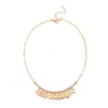 Collar Largo con Colgante de Moneda Metálica Bohemio Transfronterizo Europeo y Americano con Borla Estilo Étnico Exótico Collar de Cuentas de Arroz