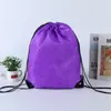 Bolsa de Poliéster com Cordão Lisa Evento de Maratona Publicidade Esportiva Bolsa de Armazenamento Bolsa com Cordão Universal Pronta para Venda