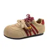Tenis Plataforma Lindos y Originales para Dedo Gordo para Mujer, Nuevos 2025 Retro Melard con Cordones Calzado Deportivo Casual