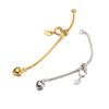 Pulseira colar corrente de extensão corrente de extensão amor corrente Chopin corrente de cauda joias diy acessórios semi-acabados S925 Q0939