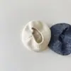Chapéu de Bebê Qiunan Outono/Inverno Novo Ins Versátil Gorro de Tricô para Bebê Chapéu de Lã para Meninas Boina Infantil