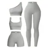 Roupa de Yoga Feminina Transfronteiriça Europeia e Americana Conjunto Regata Sem Costura Alta Elasticidade Leggings de Ginástica Respirável Absorvente de Suor Calças de Fitness