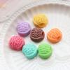 Accesorios de resina hemisférica de helado con simulación de color macarrón, pegamento para bricolaje, funda para teléfono móvil, material de crema para funda de teléfono móvil