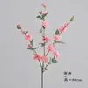 Buquê de Flor Artificial Camélia Italos de 3 Galhos, Nova Decoração para Casa Estilo Chinês, Arranjo de Chão para Casamento, Atacado Transfronteiriço