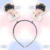 Faixa de Cabelo de Mola Estéreo Wang Junxi Headband Grampo de Cabelo Acessórios de Concerto