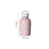 Nuevo Jarrón de Cerámica Azul y Blanco Estilo Chino Patrón de Flores y Pájaros en Dos Colores Azul y Rosa Botella de Decoración para el Hogar Sala de Estar Arreglo Floral Porcelana