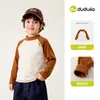 [Antiestático] Camiseta de Manga Larga para Niños Dudu Home Invierno Ropa Interior para Niños Top de Cuello Medio Alto para Niñas Bebé Otoño