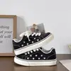 Zapatillas de lona versátiles y bonitas para mujer, nuevas zapatillas casual de moda otoño 2026, zapatillas deportivas blancas de caña baja 8016