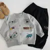 Suéter Maibao para Niños 2026 Otoño Nuevo Estilo Cardigan de Punto con Estampado de Dibujos Animados para Niños Conjunto Elegante de Primavera y Otoño para Bebés Niñas