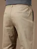 Pantalones casuales caqui para hombre de primavera/otoño, nuevo estilo 2026, versátiles para negocios y para ir al trabajo, pantalones largos holgados de pierna recta