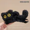 Lindo pasador de pinza de peluche grande para la nuca, nuevo pasador de tiburón para otoño e invierno 2026, elegante pasador de oso para recogidos