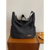 Outono nova bolsa de ombro de lona feminina japonesa simples cor sólida bolsa tote maquiagem bolsa de classe estilo coreano bolsa mensageiro para deslocamento