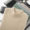 Nuevo Suéter de Cachemira de Cuello Alto Medio para Hombre Otoño e Invierno, Suéter de Lana Pullover, Suéter Térmico Cálido, Suéter de Cachemira de Invierno para Hombre