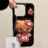 Delantal de Cereza con Fondo Rojo Tridimensional Holder Magnético de Kitty Adecuado para Teléfono Móvil Magsafe Fuerte Adsorción Persona Perezosa de Escritorio