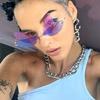 Gafas de Sol Coloridas Estilo Libélula con Ribete Nuevo Sin Marco Europeas y Americanas Divertidas de Bola Transfronterizas Gafas de Comercio Exterior Personalizadas