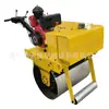 Compactador de Solo Vibratório de Aço a Gasolina e Diesel, Rolo Compactador Pequeno, Compactador de Valas Vibratório de Viagem Bidirecional Totalmente Montado