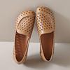 Zapatos de Frijol Calados para Mujer 2024 Primavera y Verano Nuevos Casuales Cómodos Zapatos de Madre Punta Redonda Tacón Bajo Transpirables Zapatos de Una Sola Capa para Mujer