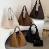 Bolso de hombro tipo tote de gran capacidad, color sólido, textura tejida, para el trabajo, bajo el brazo, bolso de hombro retro casual para mujer 2026