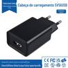 Adaptador de energia USB 5V1A pequeno para eletrodomésticos, cabeça de carregamento universal, carregador portátil multifuncional, plugue europeu, certificação GS