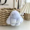 Pingente de chaveiro de carro de alta qualidade feminino Coreia do Sul criativo fofo celebridade da internet ins boneca de pelúcia coelho pingente de mochila escolar