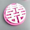 Molde de silicona para decoración de pasteles festivos estilo chino, rico en bambú de doble felicidad, para cumpleaños, herramientas de horneado DIY
