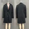 2026 Estilo Europeo Retro Cuadros Casual Temperamento Abrigo de Longitud Media con Solapas Abrigo de Lana para Mujer