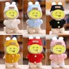 Gorro de Lana 17cm Labubu Primera Generación Segunda Generación Tercera Generación Colgante Muñeco de Peluche Ropa Pequeño Gorro Navideño Ropa