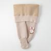 Leggings Gruesos para Niñas, Forrados de Polar, Lindos, Dibujos Animados, Lana de Cordero, Cálidos, Pierna Ancha Larga, Orejas de Conejo, Pantalones para Bebé