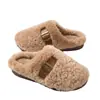Pantuflas de algodón estilo coreano para otoño e invierno 2026 con suelas antideslizantes de TPR, pantuflas de casa para mujer sin cordones, de suela gruesa, cálidas, de punta cerrada, para hombre
