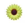 Contas de Silicone de Margarida com Manchas Flores de Girassol Contas Soltas DIY Joias Feitas à Mão Contas para Colar Pulseira