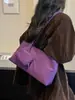 Bolso de Moda Estilo Coreano Bordado con Letras Color Sólido Nailon Versátil Casual Debajo del Brazo Hombro Único Bolso de Mano Diario para el Trabajo