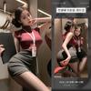 Lingerie Sexy Feminina Manyan Uniforme de Secretária Ol Roupas Body Hugging Ultra-Sedutor Apaixonado Conjunto 0524