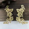 Material antiguo para horquilla diy y tocado, aleación, rama tridimensional, colgante de rama de árbol, accesorios, rama de flor de ciruelo