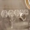 Novo gancho com padrão de onda, prateleira de armazenamento sem furos, gancho de pendurar para portas de cozinha, paredes de banheiro, gancho de armazenamento doméstico durável