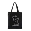 Bolsa de Lona 2021 nova bolsa de ombro feminina bolsa feminina simples casual bolsa de legumes bolsa de proteção ambiental bolsa de almoço