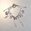 Pulsera Minimalista de Cristal para Mujer con Borlas de Cola de Pez, Atracción Turística Popular, Joyería Cultural y Creativa al por Mayor