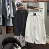 Calça de moletom reta com etiqueta escovada estilo americano para outono de 2026, para meninos e meninas, calça casual solta com retalhos, moderna