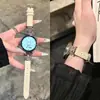 Design de Flor de Íris Adequado para Pulseira de Relógio Huawei Gt7/5, Watch 6, Padrão Lichia 3Pro, Pulseira de Pulso Feminina de Alto Padrão Estilo Chanel
