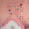 Cortina de porta de desenho animado, cortina de cama de princesa, fio, cortina de porta de quarto infantil, decorações de porta de quarto, contas, cortina divisória, cordão, cortina pendurada