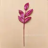Ramas Navideñas Doradas de 33 cm con 6 Hojas, Suministradas por Amazon para Comercio Electrónico Transfronterizo, Decoración de Corona para Árbol de Navidad con Hojas Doradas